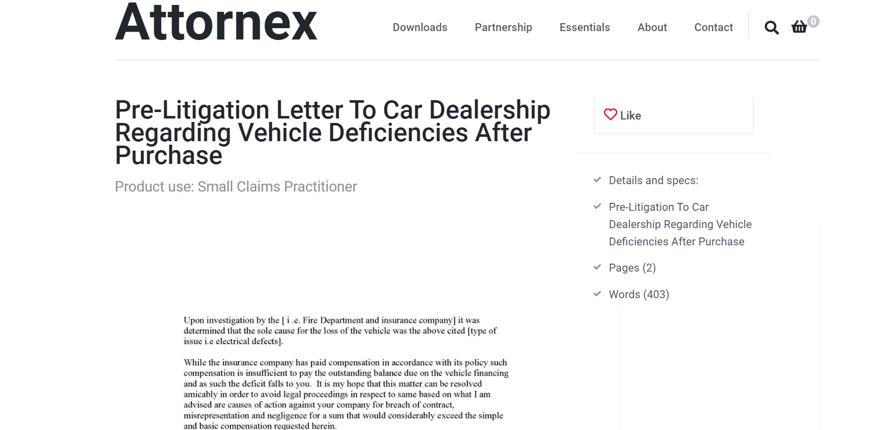 Pre Litigation Letter To Car Dealership Regarding Vehicle Deficiencies 